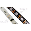 Individully control DC24v 60 leds dmx rgb strip led tape light